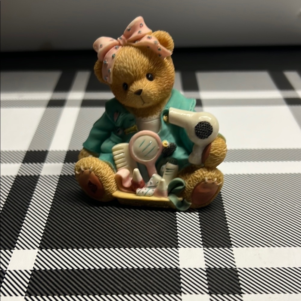Green and Pink Stuffed Animal Bear Toy